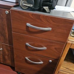 Wood File Cabinet 