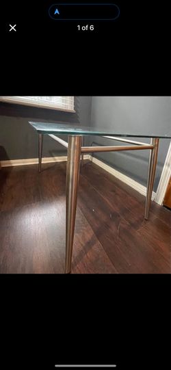 42 x 60 Glass Coffee Table- Metal frame  $100 OBO