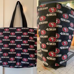 Handmade San Francisco 49ers tote bag