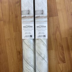 RoomMates Peel & Stick Chevron Stone Wallpaper