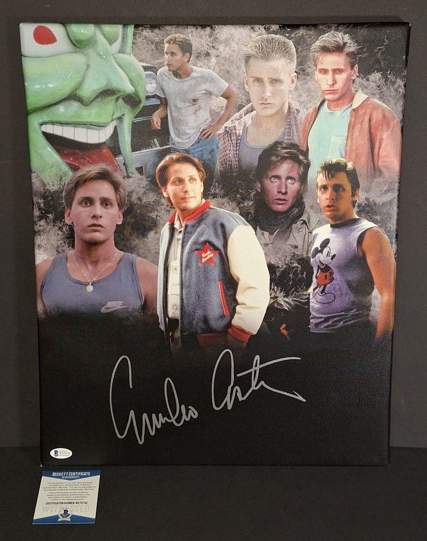 🔥 Emilio Estevez autographed 16x20 canvas Beckett COA 🔥