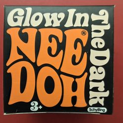 NeeDoh, Glow In The Dark, Orange,  Brand New, Factory Sealed,   In Hand, VHTF
