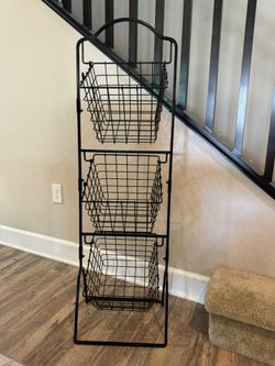 3 tier wire market basket
