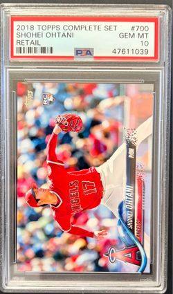 2018 Topps Complete Set #700 Shohei Ohtani RC PSA 10