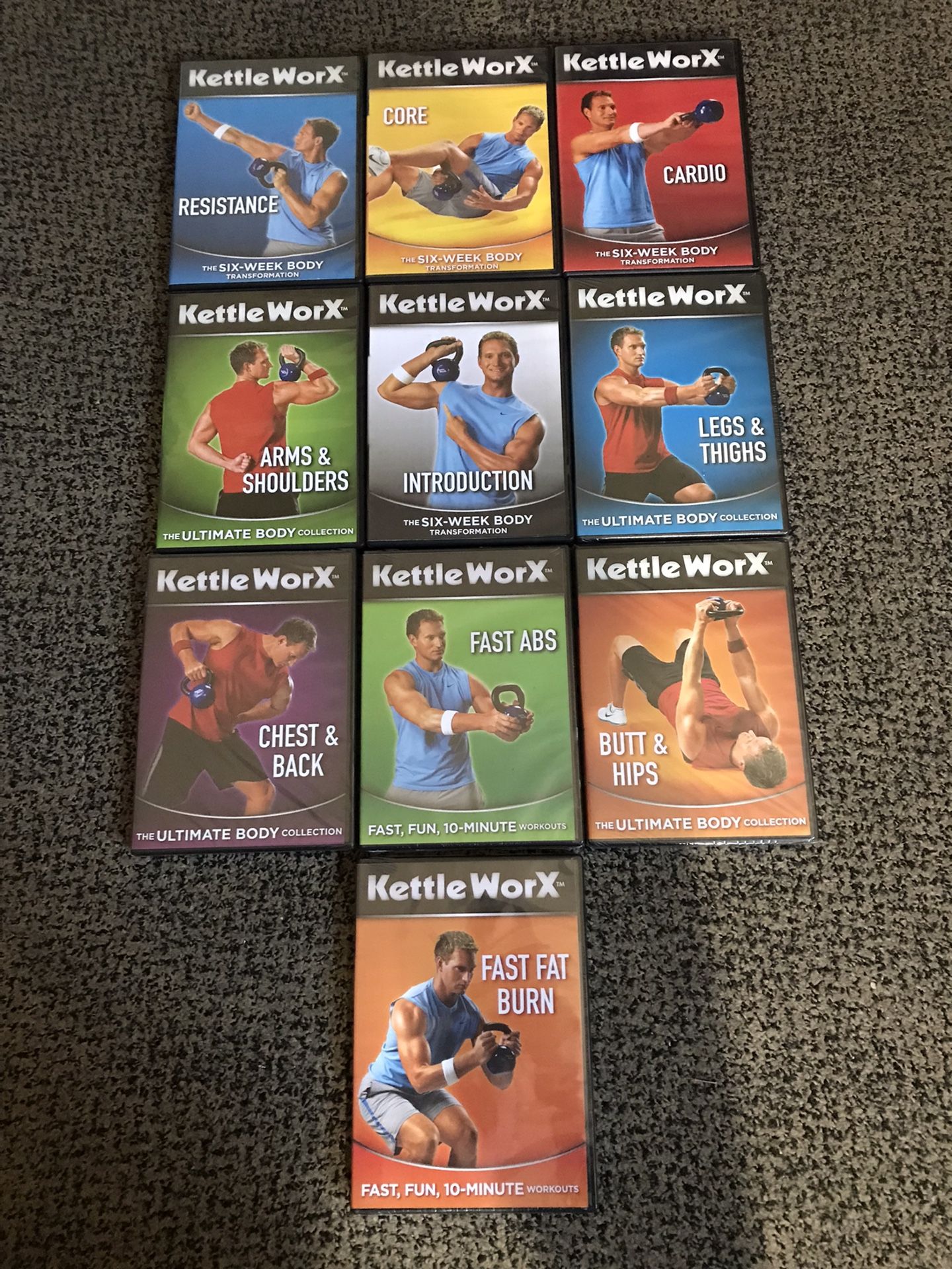 Kettle Work Total Body Workout Set Of 10 Dvds