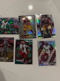 Washington Commanders NFL Trading Card Lot (6 Cards)