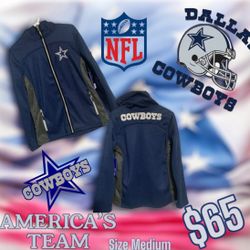 New Men’s NFL Dallas Cowboys Full-Zip Jacket with Hood (Navy/Silver) Size Medium   Men’s Dallas Cowboys NFL ULTRA GAME Full-Zip Hoodie Navy Size M, Sh