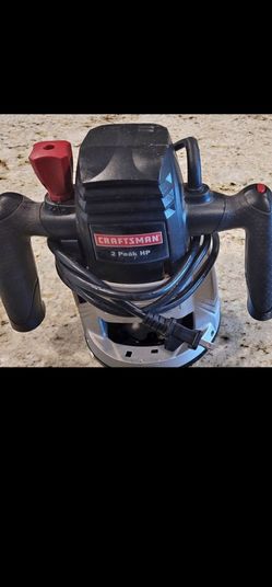 Craftsman 2HP Router, Router Table, Circle Guide and Router Bits (6 straight and 4 roundover