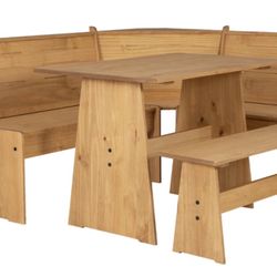 Willow Natural Corner Nook Set