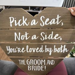 Wedding Seating Table Sign 