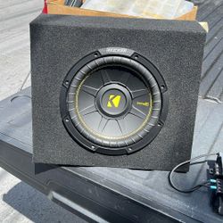 Kicker Amplifier And 10in Subwoofer 