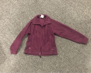 Girls Columbia fleece zip up jacket in a size 7/8