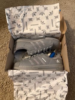 Adidas superstar neighborhood cement grey size 10 mens