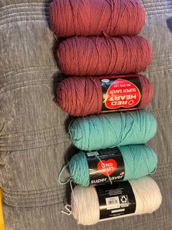Red Heart Super Saver Yarn Bundle – 6 Skeins