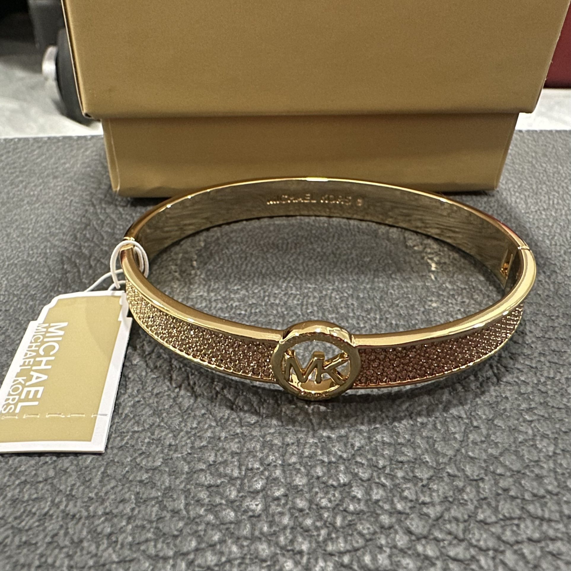 Bracelet (Michael Kors Pavé Logo Bangle)