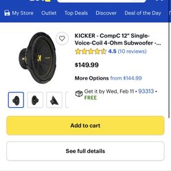 Kicker With Box And Amp 