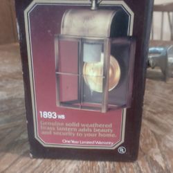 Vintage Delval Lighting, Genuine Solid Weathered Brass New In Box