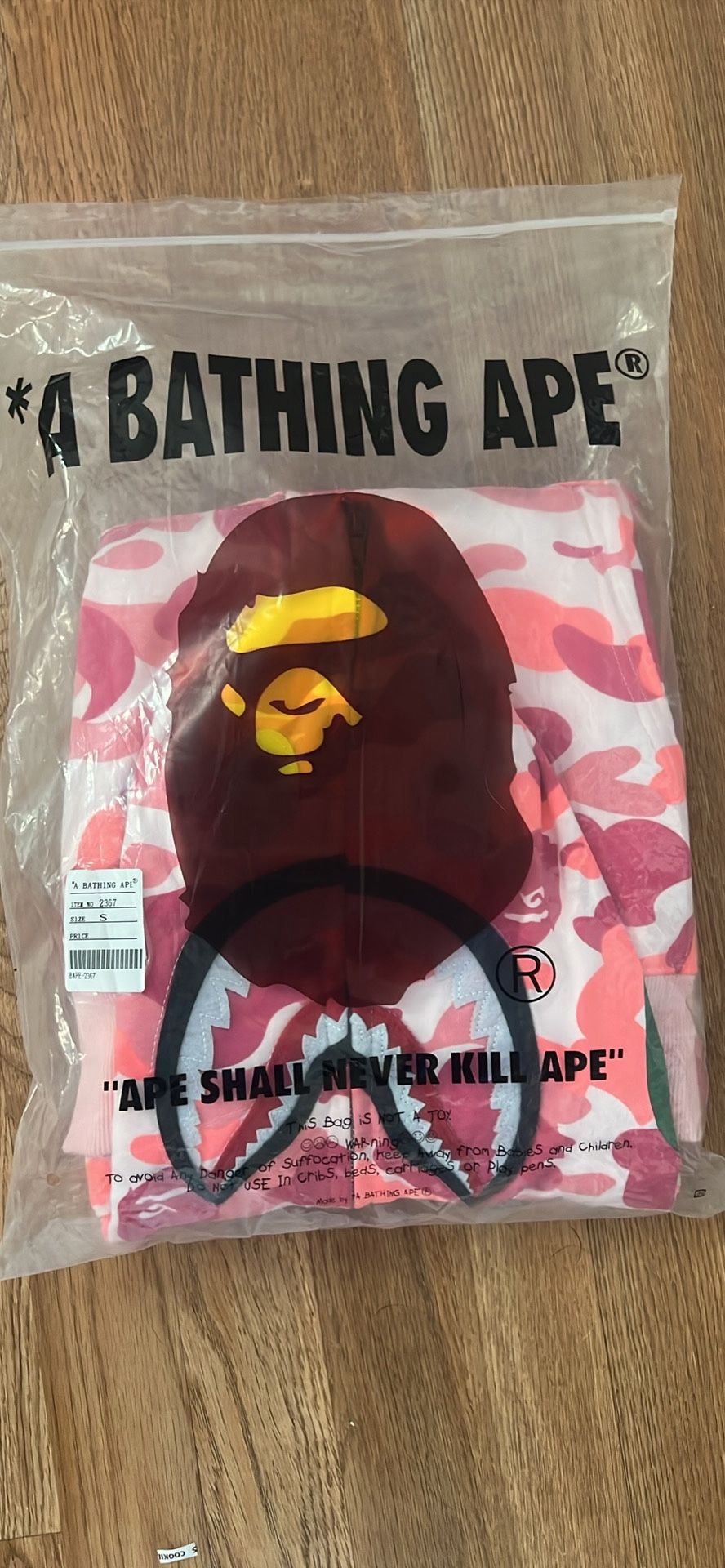 pink bape jacket 1:1