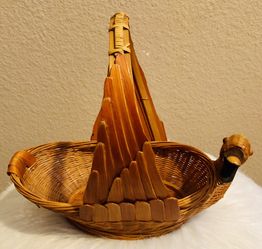 Duck shaped 🦆 cute Wicker basket