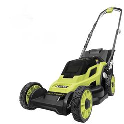 RYOBI ONE+ 18V 13 in. Cordless Battery Walk Behind Push Lawn Mower Tool only does not include battery!!  Lightly used  