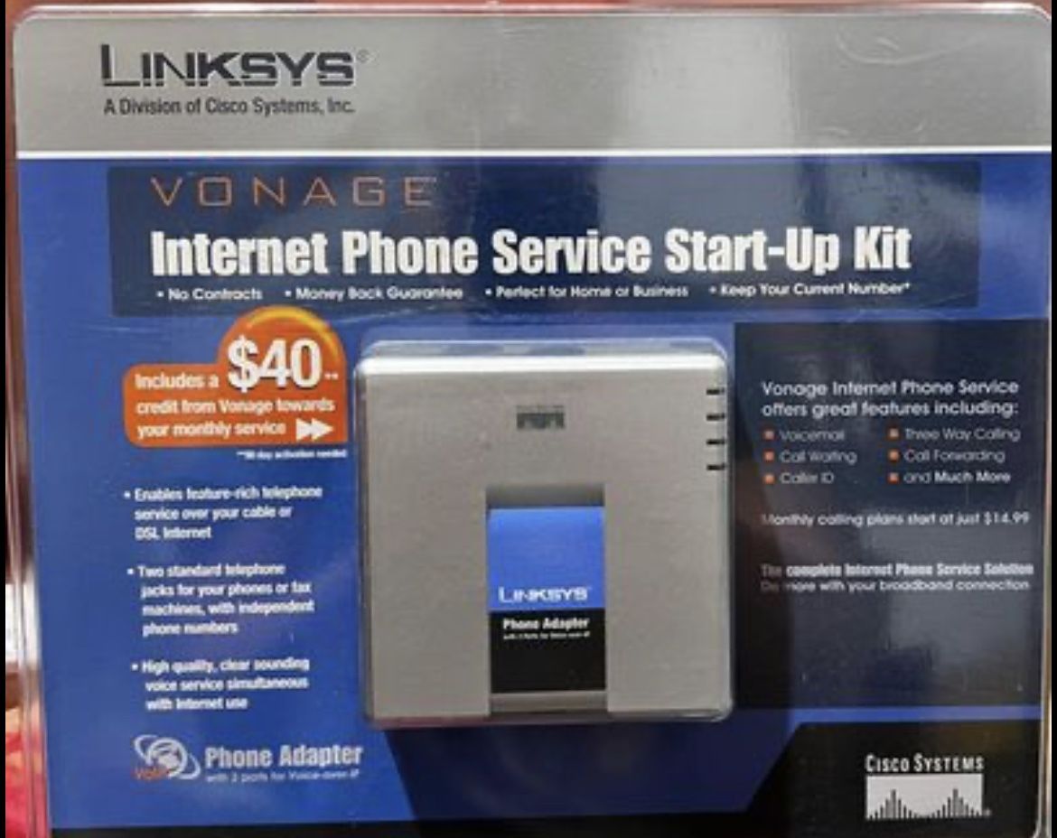 Linksys Vonage Internet Phone Service Start-up Kit