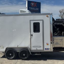 Carson Racer Dog Grooming Enclosed Trailer