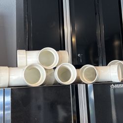 PVC Connections Large 6” And 4”. 