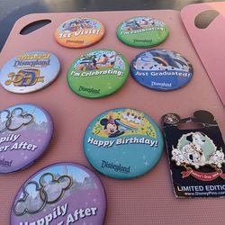 Disney Collectable, Pins Buttons ,Badges