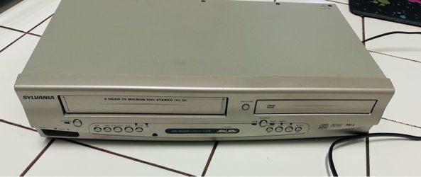 Sylvania #SRD4900 VCR VHS DVD Combo Player W/ Cords NO REMOTE Tested WORKS