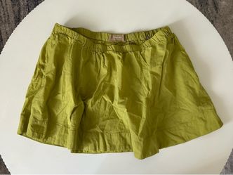 free-est Women’s Green Solid Shorts Size XL 100% Cotton