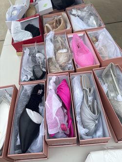 Variety of shoes new in boxes, perfect for resale.