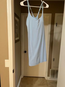 XL Blue Athletic Tennis dress with shorts underneath with 2 pockets