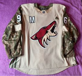 Arizona Coyotes Howler 2017 Military Appreciation Jersey Size 56 MIC