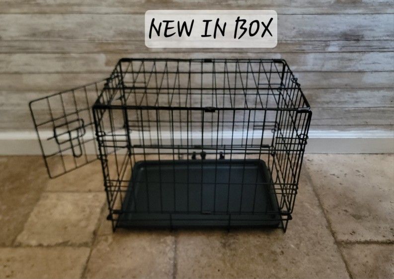 Brand New In Box Small Dog Crate Cat Cage Portable Pet Carrier With Tray Jaula De Mascota