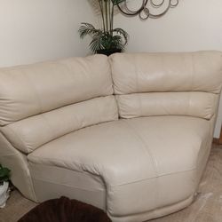 Beige Four Piece Electric Couch