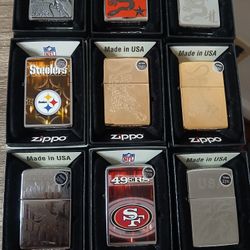 9 Zippo New Never Been Used
