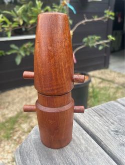 Vintage Dansk Denmark Jens Harald Quistgaard teak wood salt pepper grinder mill