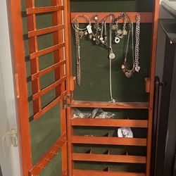 Jewelry Armoire / Jewelry Cabinet With mirror