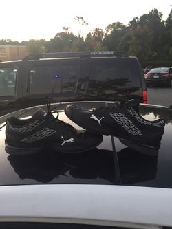 Puma black and white sneakers