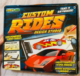 Car drawing kit with lightboard