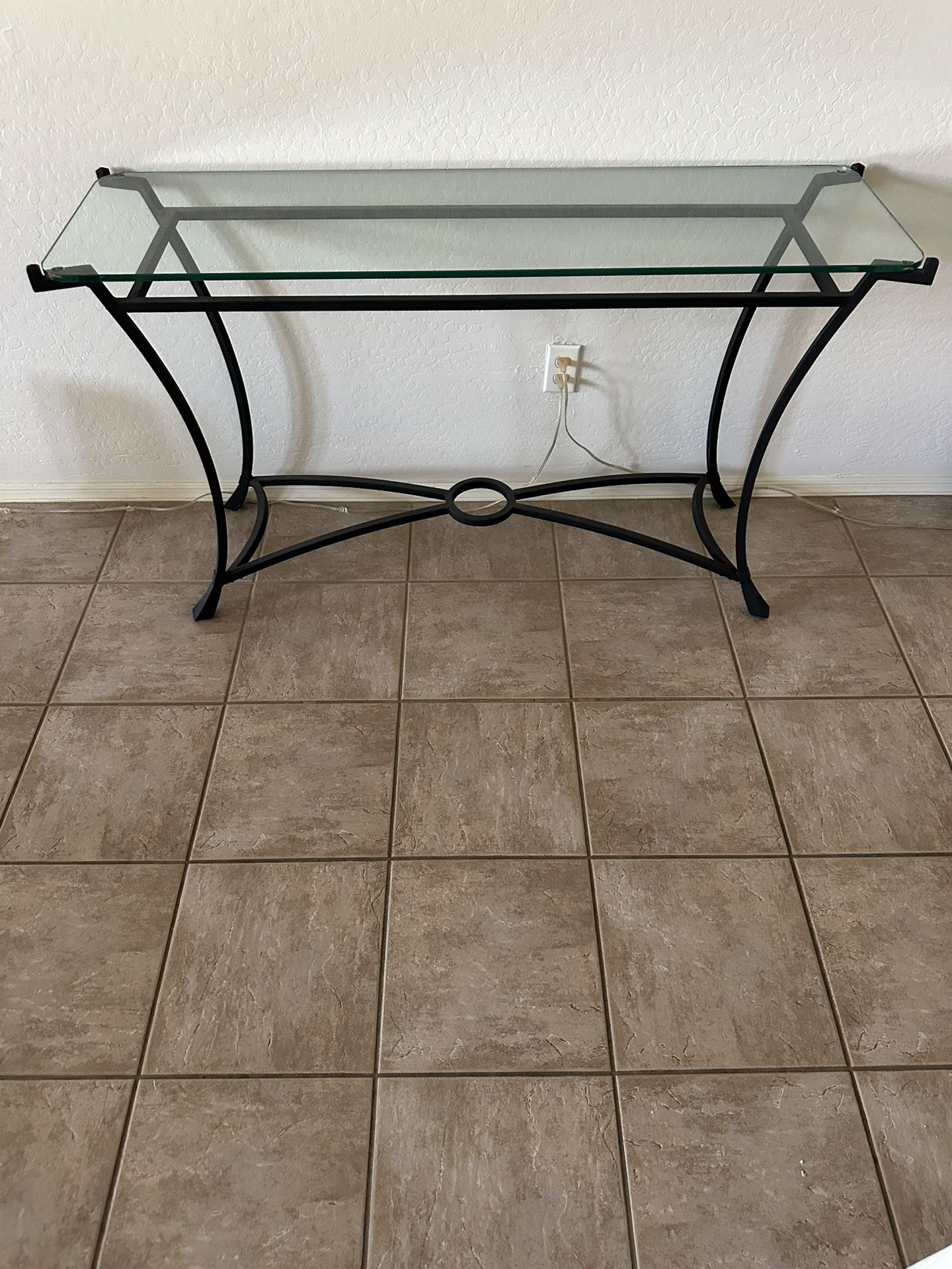 Console Top Glass Table