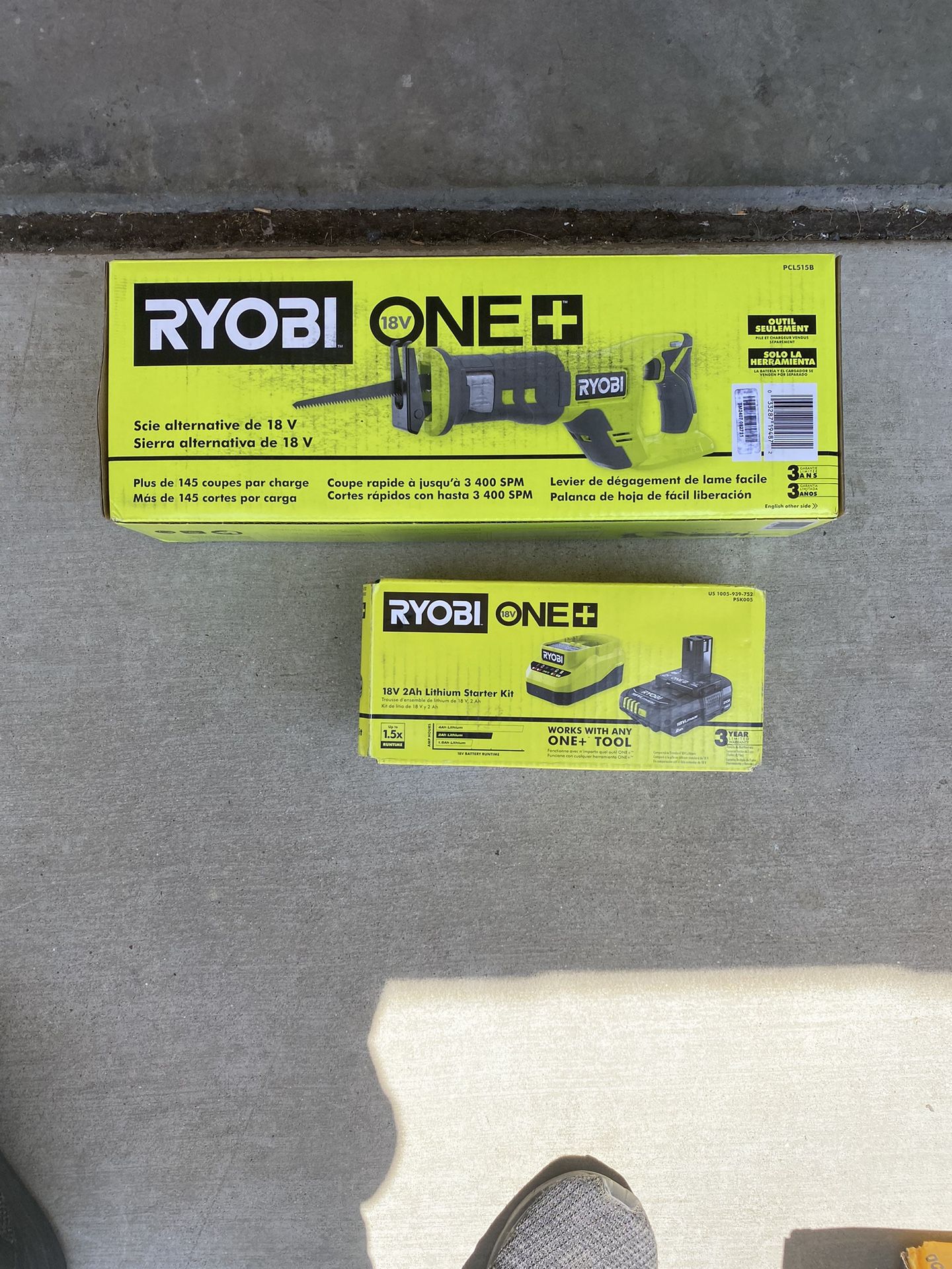 Ryobi Sawzall Reciprocating Saw With 18v 4 Amp Battery And Charger