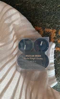 12 World Market Brazilian Orchid Scented Tea light Candles 