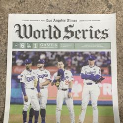 DODGERS WS GAME 5 LOS ANGELES TIMES RARE LA TIMES