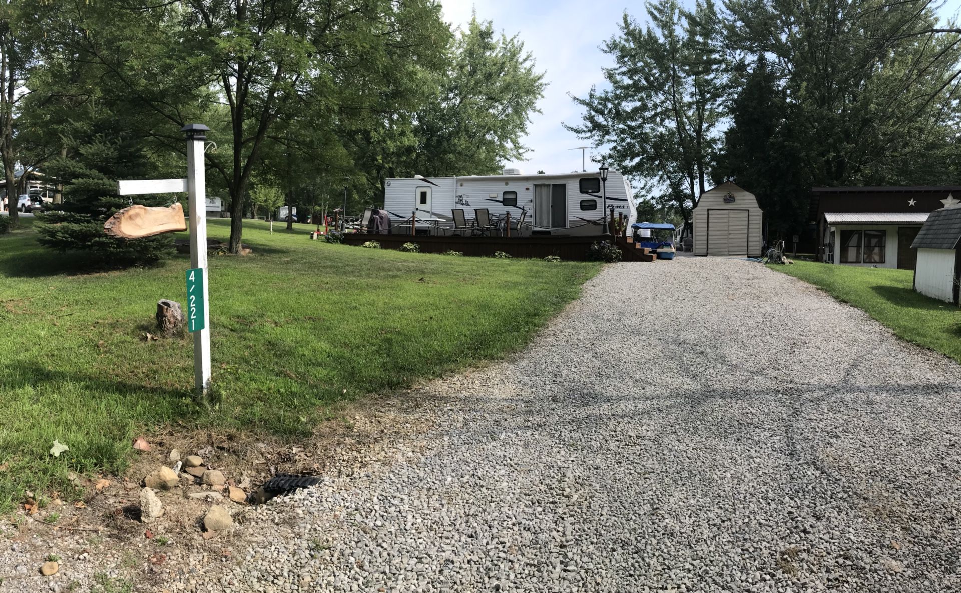 PRICED TO SELL! 40ft, 2 bedroom Camper, Shed, 2 Lots Candlewood Lake