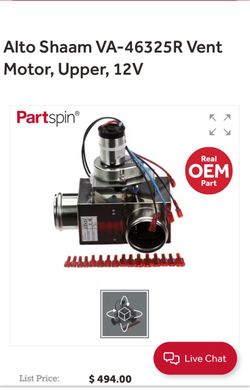 Alto Shaam VA-46325R Vent Motor,