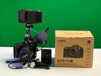 Canon EOS R5 C Complete 8K Cinema Camera Rig – Ninja V+, 500GB SSD, 1TB CFexpress, Tilta Cage & RØDE Mic