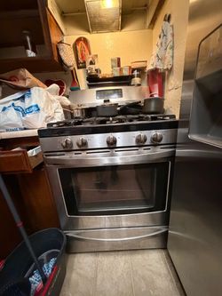 Fridge and stove
