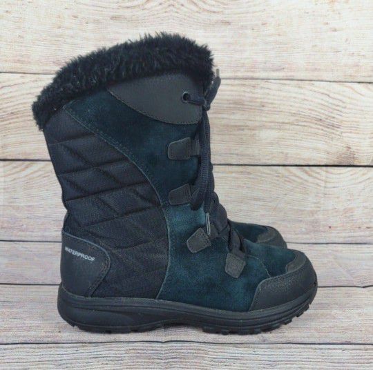 Columbia Womens Ice Maiden BL1581-011 Black Mid Calf Winter Snow Boots Size 5.5