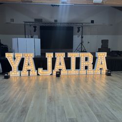 Marquee Light Up Letters